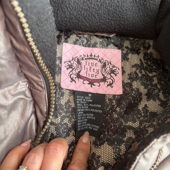 Y2K puffer jacket with faux fur hood - Picture 3 of 10